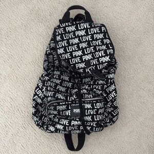 Victoria's Secret Black and White Backpack